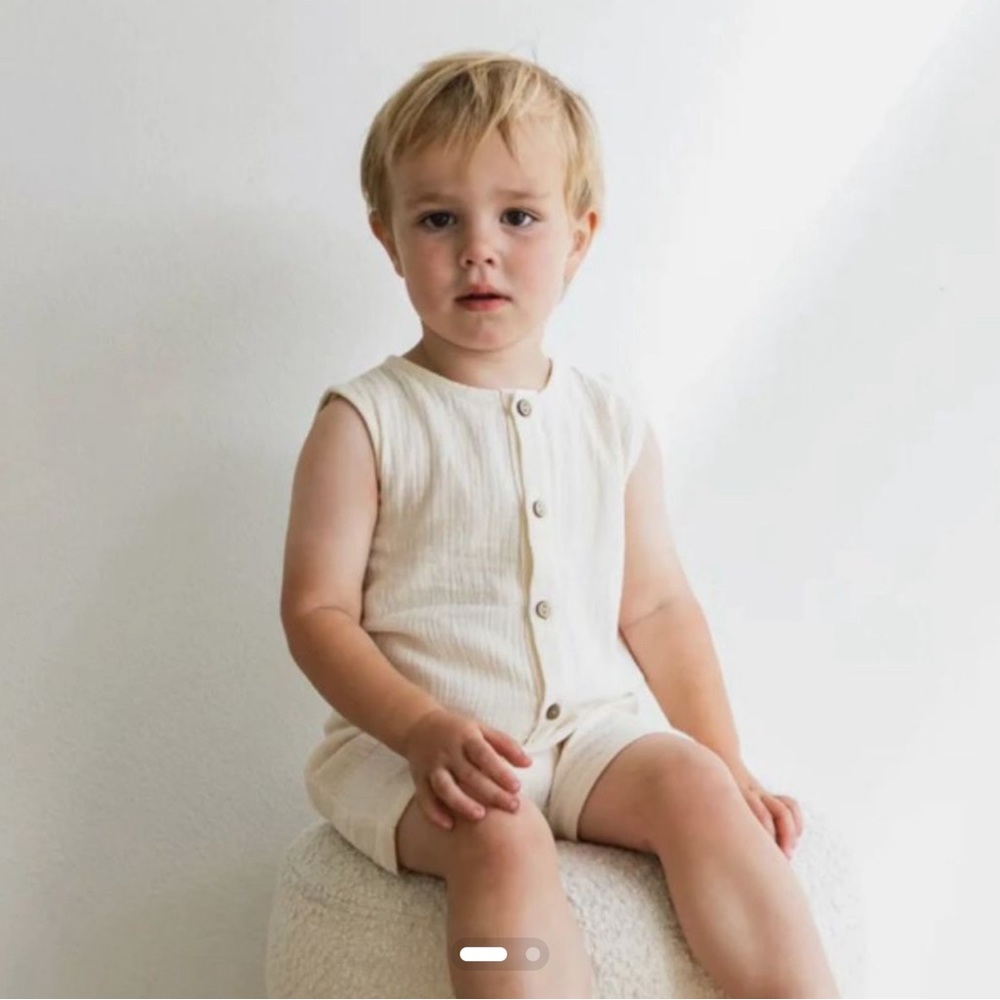 OAT // NWT Muslin Romper
